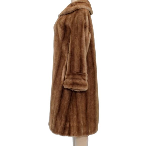 VINTAGE MINCARA BY RUSSEL TAYLOR Faux Fur Coat - Picture 2 of 6